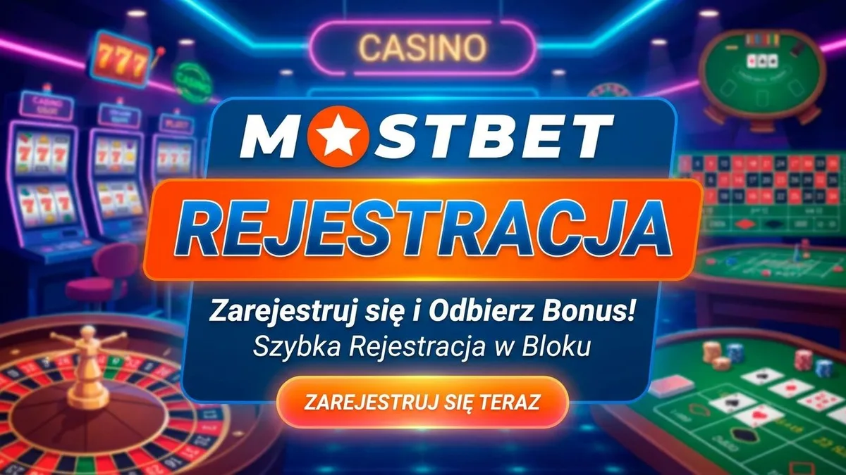 Rejestracja z bonusem w Mostbet